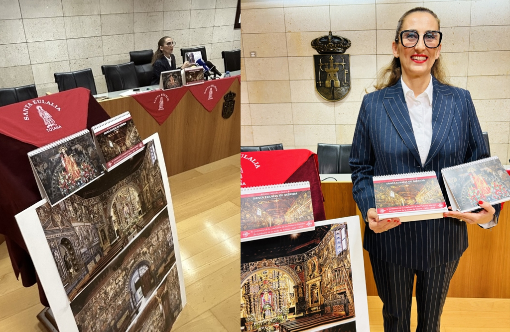 Un calendario con imgenes de las pinturas del Santuario recoge el programa de las fiestas patronales